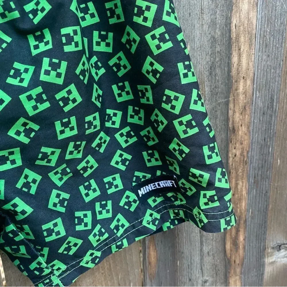 Boys Minecraft swimming shorts size 7-8 years